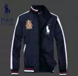 veste ralph lauren bas prix couronne lion big pony gold blue white